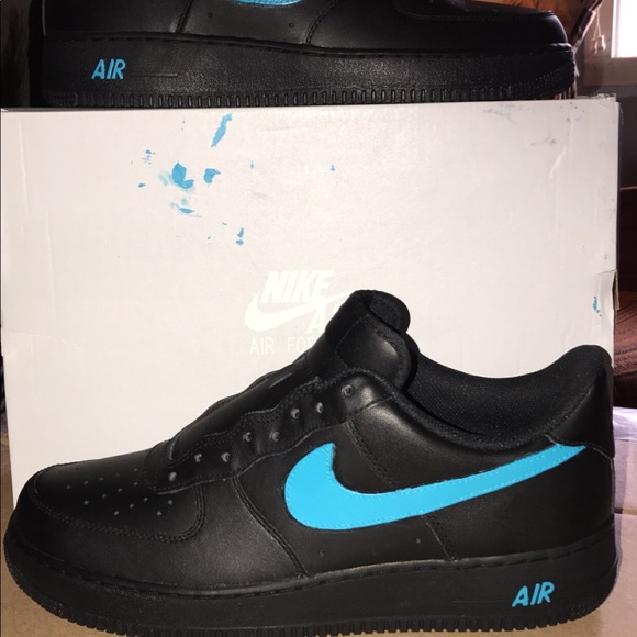 air force 1 painted blue